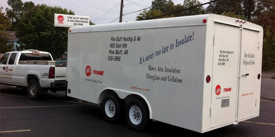 Pine Bluff Heating & Air service truck